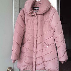 *NEW/NEVER WORN - Knee length rose gold Steve Madden puffer coat